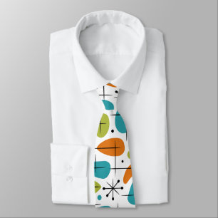 Mid Century Modern Starburst Pattern Tie