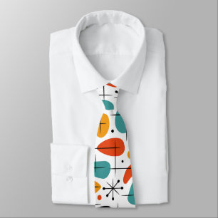 Mid Century Modern Starburst Pattern Tie