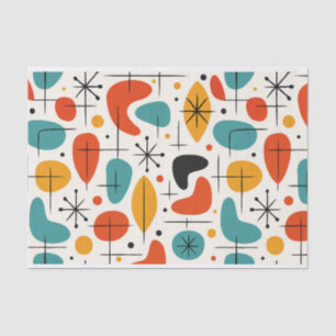 Mid Century Modern Starburst Pattern Tissue Paper
