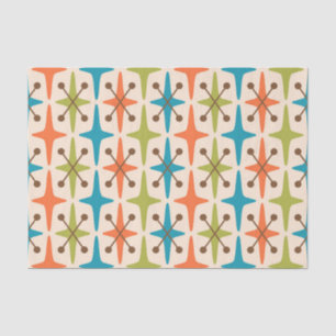 Mid Century Modern Starburst Pattern Tissue Paper