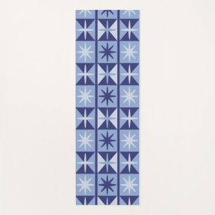 Mid Century Modern Starburst Pattern Yoga Mat
