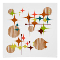 Mid Century Modern Starbursts and Globes
