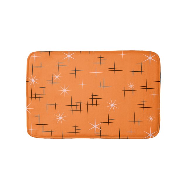 Mid Century Modern Stars Bath Mat (Front)