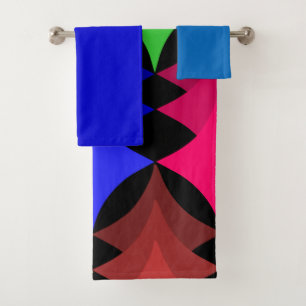 Mid-Century Modern Stars  Bath Towel Set