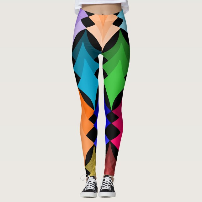 Mid-Century Modern Stars  Leggings (Front)