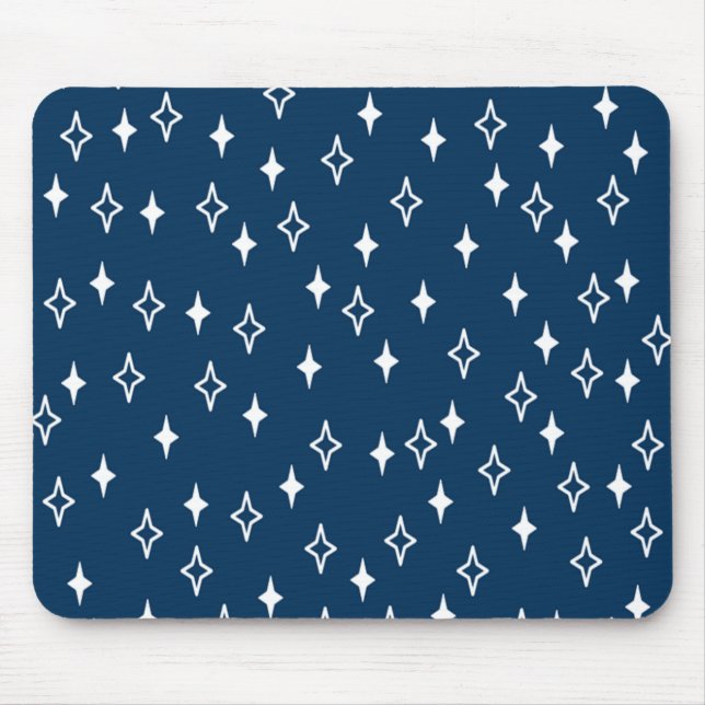 Mid-Century Modern Stars Mouse Mat (Front)