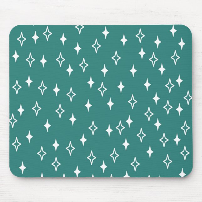 Mid-Century Modern Stars Mouse Mat (Front)