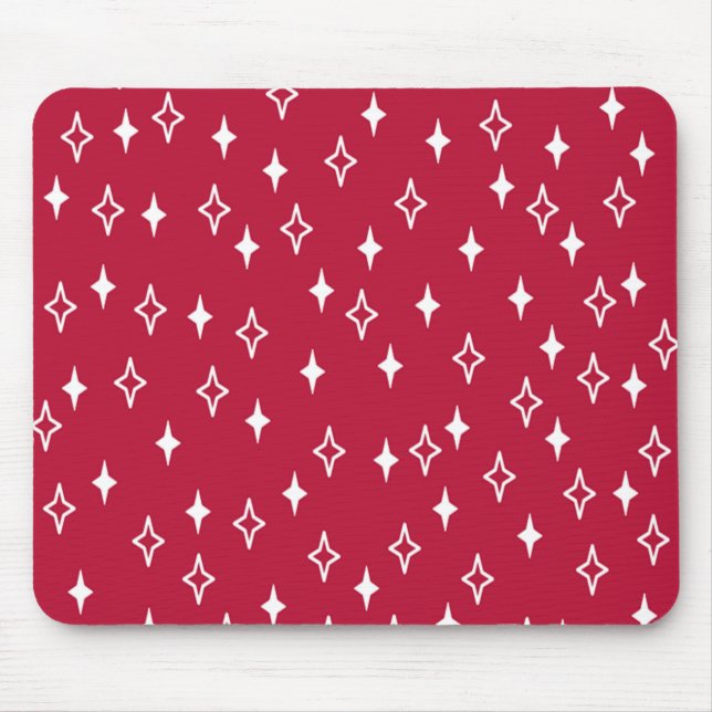 Mid-Century Modern Stars Mouse Mat (Front)