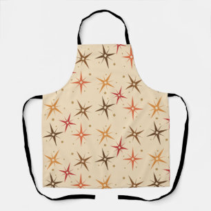Mid Century Modern Stars Sky Apron