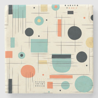 Mid Century Modern Stone Coaster