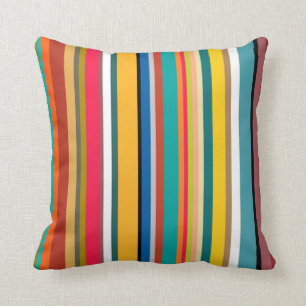 Mid-Century Modern Stripe Cushion