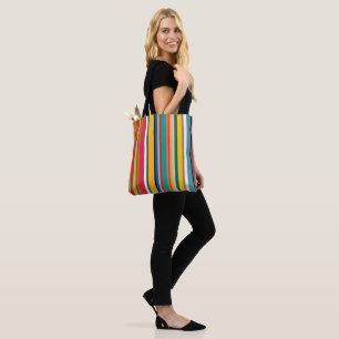 Mid-Century Modern Stripes  Tote Bag