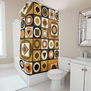 Mid-Century Modern Style 13 Shower Curtain