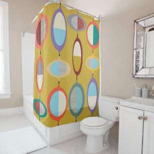 Mid-Century Modern Style 21 Shower Curtain