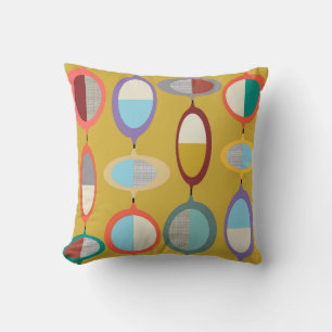 Mid-Century Modern Style 21 Throw Pillow