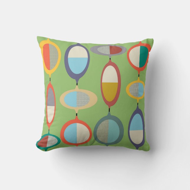 Mid-Century Modern Style 71 Throw Pillow (Front)
