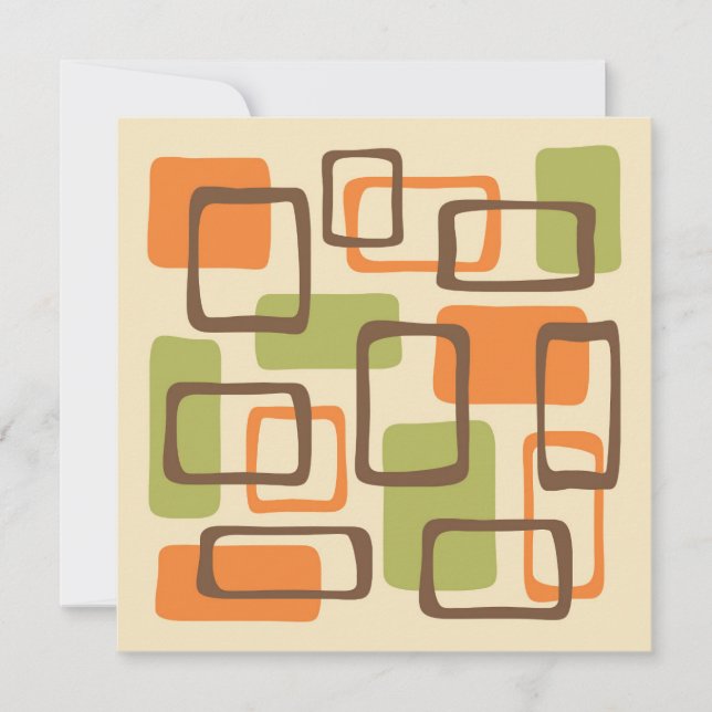 Mid Century Modern Style Invitation (Front)