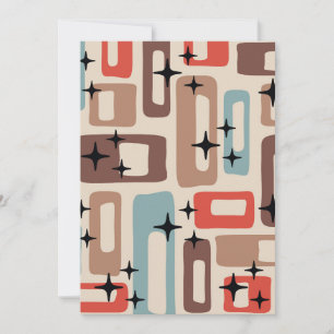 Mid Century Modern Style Invitation