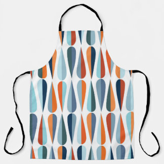 Mid century modern style retro seamless pattern wi apron