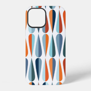 Mid century modern style retro seamless pattern wi iPhone 12 case
