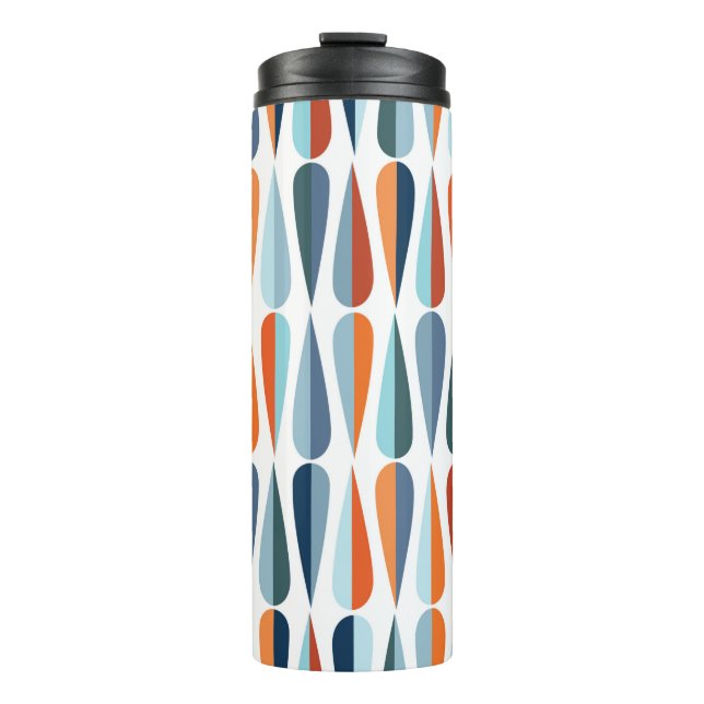 Mid century modern style retro seamless pattern wi thermal tumbler (Front)