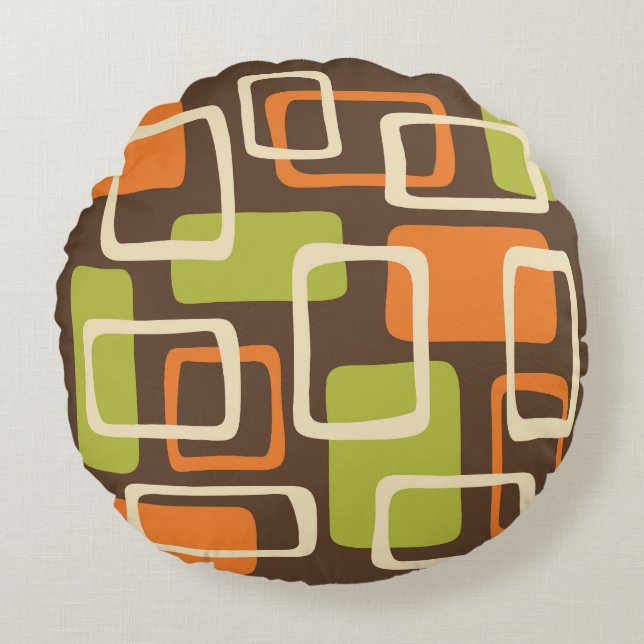 Mid Century Modern Style Round Cushion (Front)