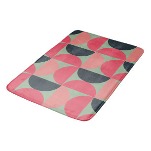 Mid-Century Modern Summer Sunset   Bath Mat
