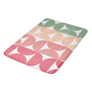 Mid-Century Modern Summer Sunset Bath Mat