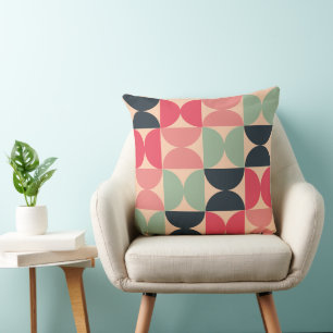 Mid-Century Modern Summer Sunset     Cushion