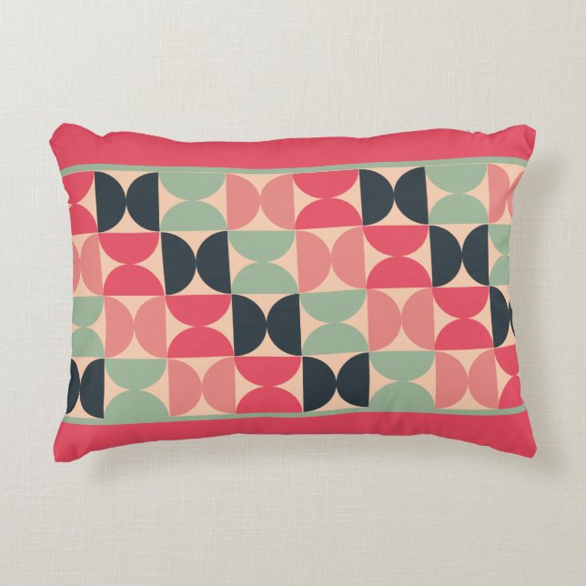 Mid-Century Modern Summer Sunset  Decorative Cushion (Front)