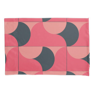 Mid-Century Modern Summer Sunset  Pillowcase