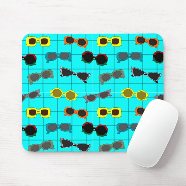 Mid-Century Modern Sunglasses  Mouse Mat (With Mouse)