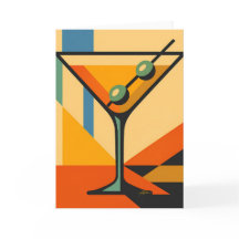 Mid Century Modern Sunrise Bauhaus Martini