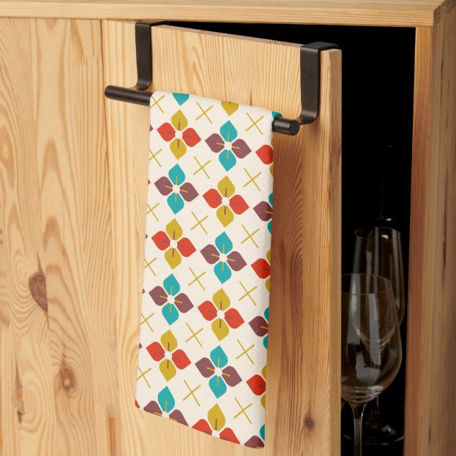 Mid Century Modern Tea Towel (Thirds Fold)
