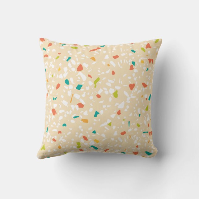 Mid-Century Modern Terrazzo Multi Pillow (Back)