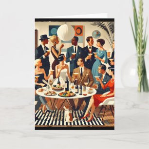 Mid Century Modern The Martini Intellectuals Card