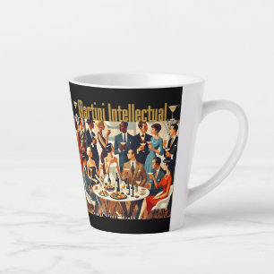Mid Century Modern The Martini Intellectuals  Latte Mug