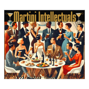 Mid Century Modern The Martini Intellectuals  Photo Print