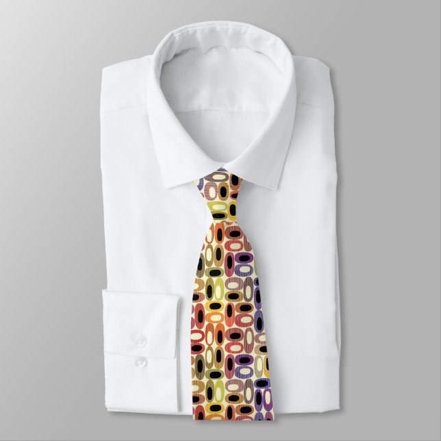 Mid Century Modern Tie (Tied)