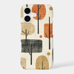 Mid Century Modern Tree Pattern