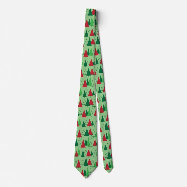 Mid Century Modern Trees Tie (Front)