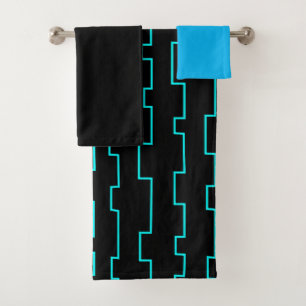 Mid-Century Modern Trellis  Bath Towel Set