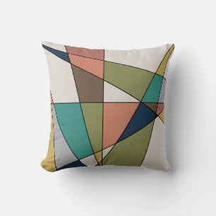 Mid Century Modern Triangle Abstract Cushion