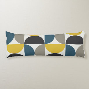 Mid-Century Modern Turmer Gunmetal and blue Body Cushion