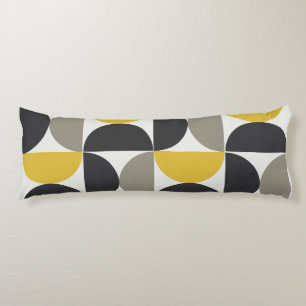 Mid-Century Modern Turmeric Gunmetal Body Cushion