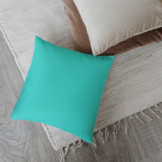 Mid-Century Modern Turquoise Blue Cushion