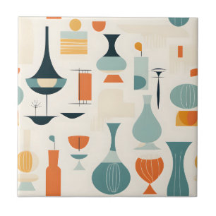 Mid Century Modern Vase Shape Tile