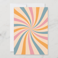 Mid Century Modern Vintage 1950's Baby Shower Invi