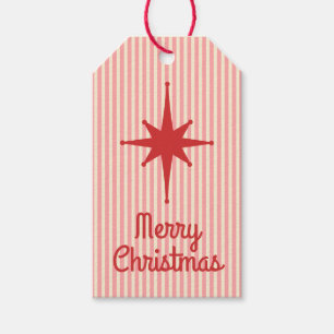 Mid Century Modern Vintage Merry Christmas Retro Gift Tags