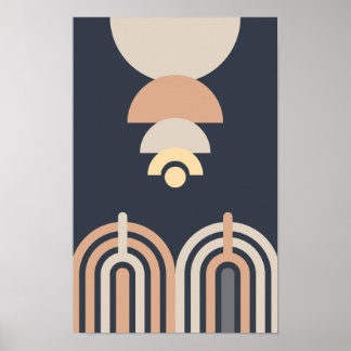 Mid century Modern Wall Art. Poster